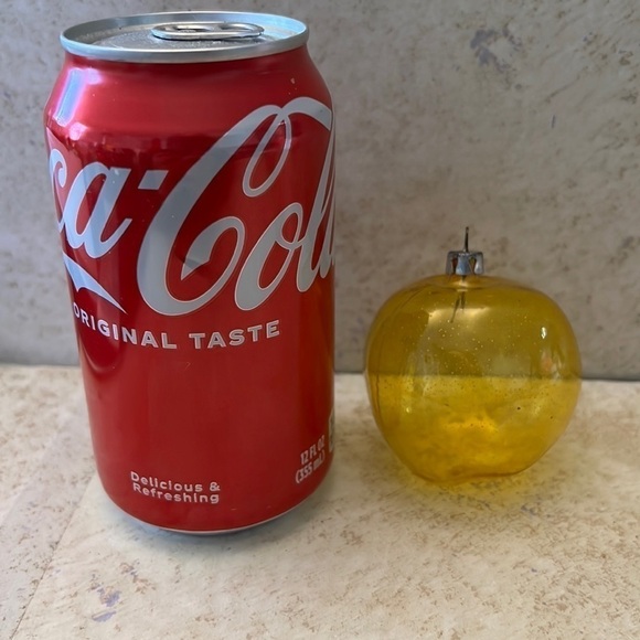 Old Vintage Christmas Unsilvered Apple Ornament Poland - Picture 3 of 7